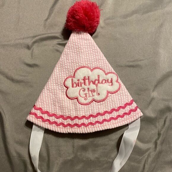 Little Me Birthday Girl Pink Party Hat - Picture 1 of 3